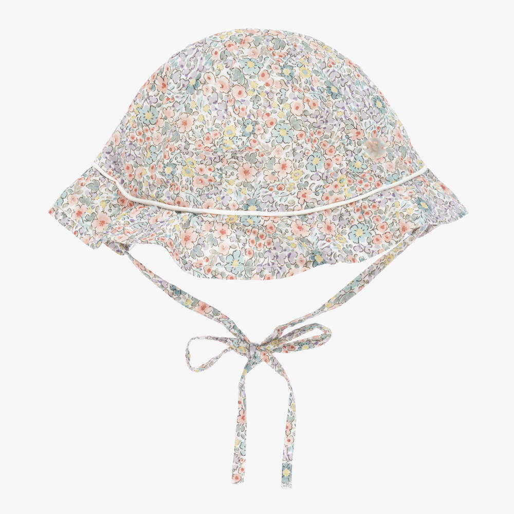 Artesanía Granlei-Girls Lavender Blossoms Cotton Sun Bonnet | Childrensalon Outlet
