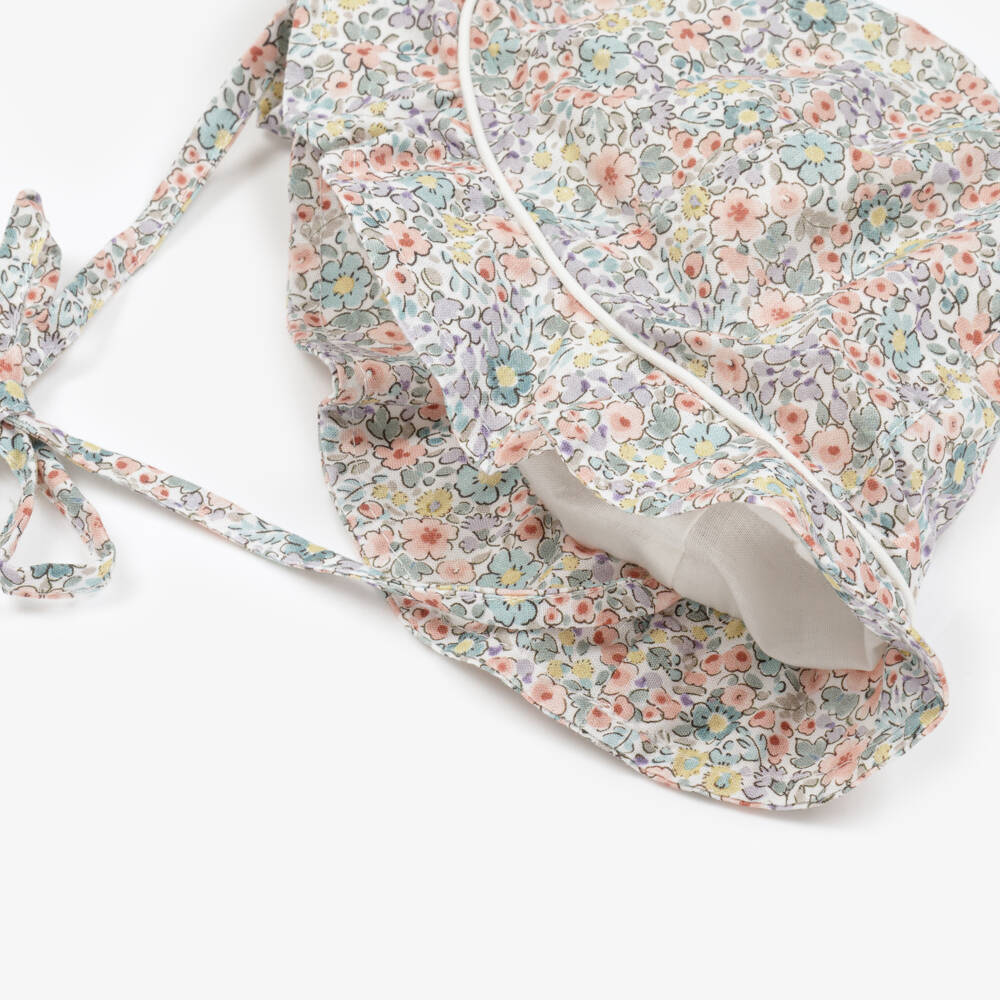 Artesanía Granlei-Girls Lavender Blossoms Cotton Sun Bonnet | Childrensalon Outlet