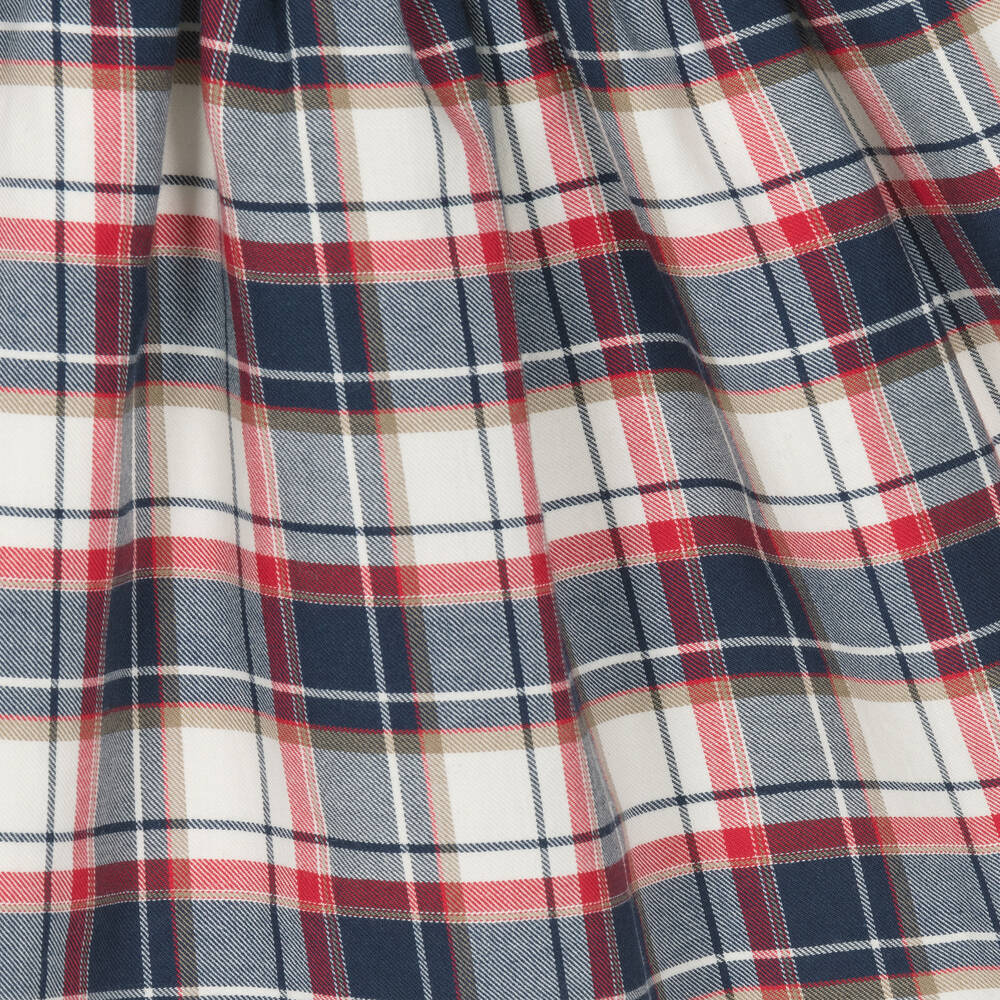 ارتيزانيا  غرانلي-فستان قطن تارتان محبوك لون كحلي | Childrensalon Outlet