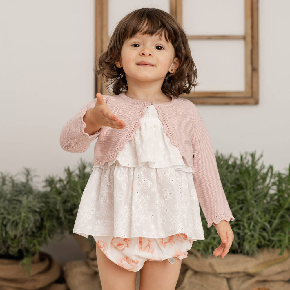 Artesanía Granlei-Girls Pastel Knit Bolero Sweater | Childrensalon Outlet