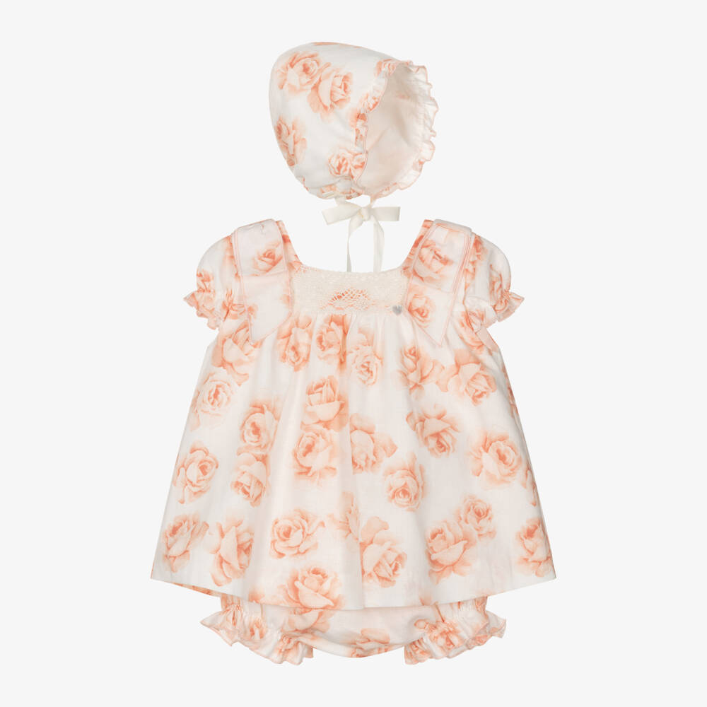 Artesanía Granlei-Льняной комплект Персиковый Цветок для девочек | Childrensalon Outlet