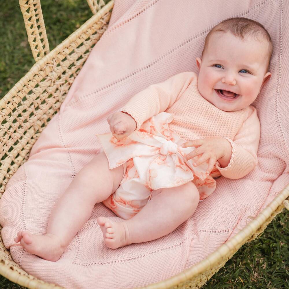 Artesanía Granlei-Girls Peach Blossom Shorts Ensemble | Childrensalon Outlet