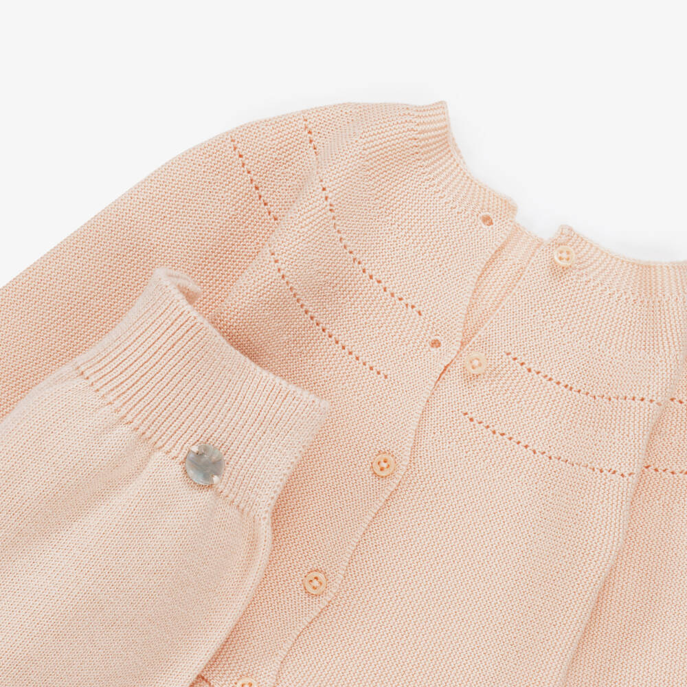 Artesanía Granlei-Girls Peachy Knit Two-Piece Set | Childrensalon Outlet