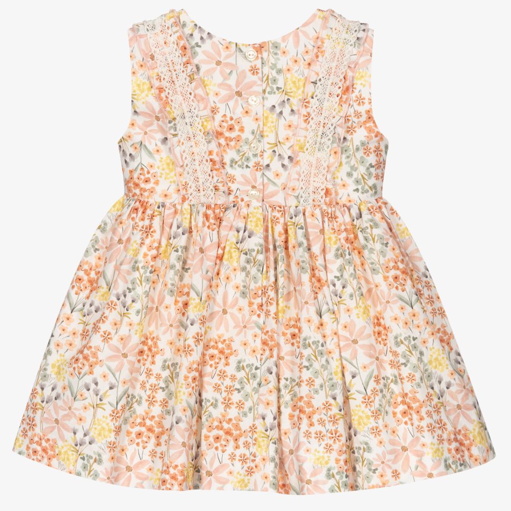 Artesanía Granlei-Girls Pink Floral Dress | Childrensalon Outlet