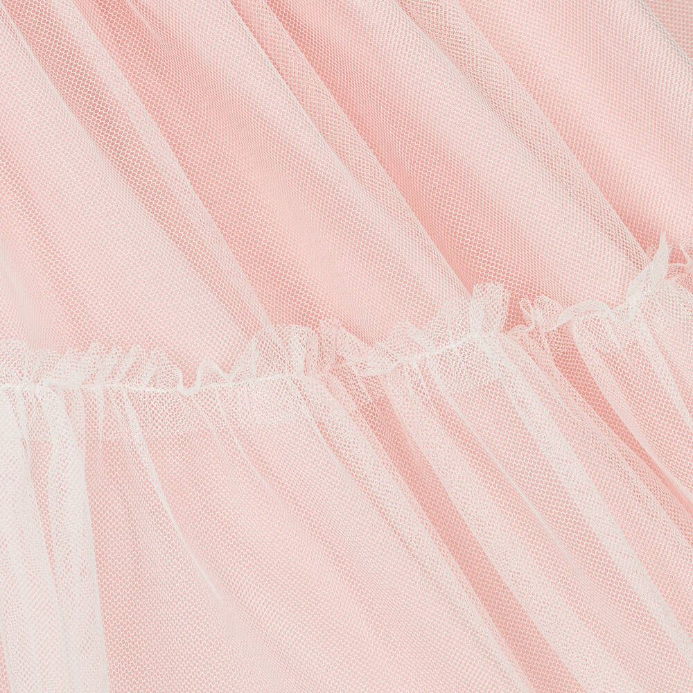 Artesanía Granlei-Girls Pink & Ivory Tulle Dress | Childrensalon Outlet