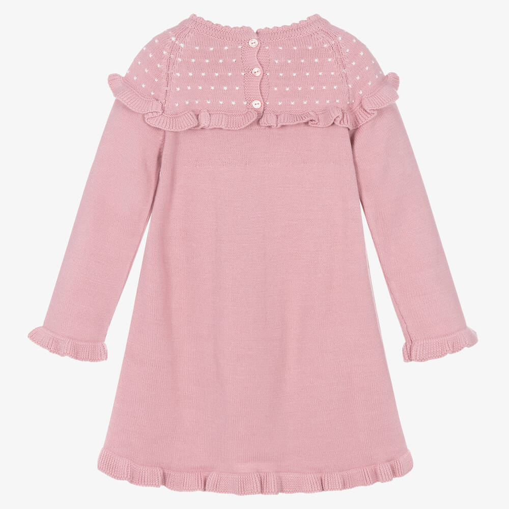 Artesanía Granlei-Розовое трикотажное платье с оленем | Childrensalon Outlet