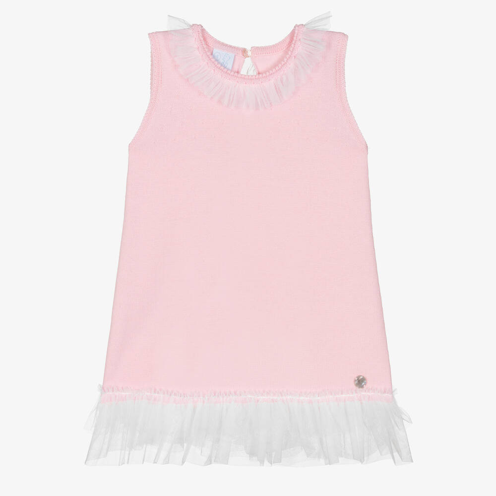 Artesanía Granlei - Розовое трикотажное платье  | Childrensalon
