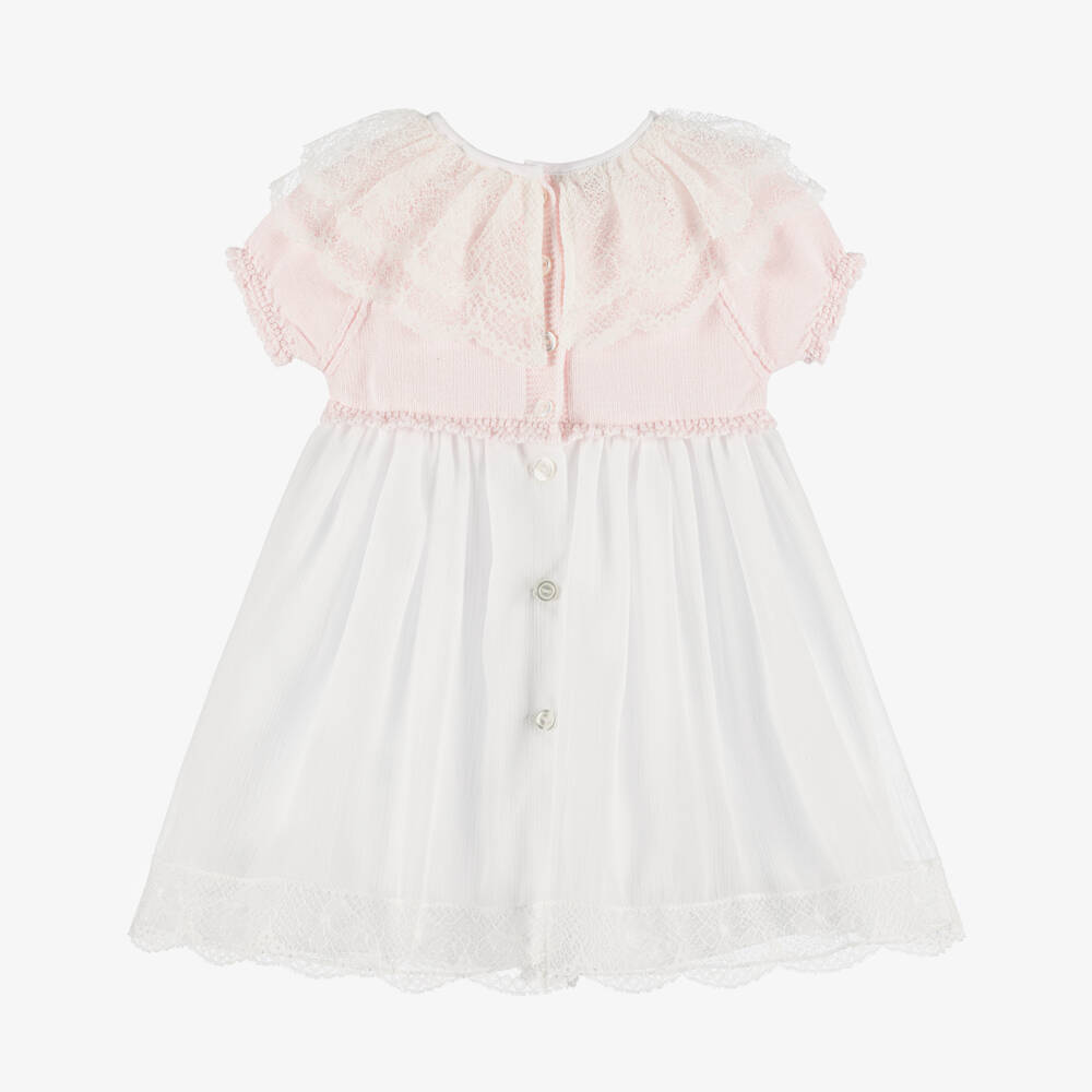 Artesanía Granlei-Girls Pink Lace Chiffon Delight | Childrensalon Outlet
