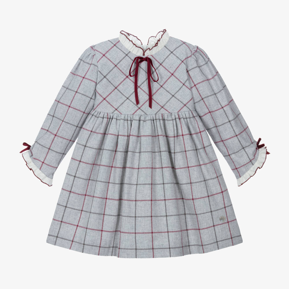 Artesanía Granlei-Girls Plaid Cotton Dress | Childrensalon Outlet