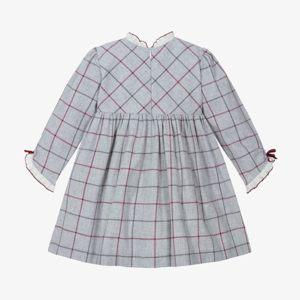 Artesanía Granlei-فستان كاروهات قطن لون رمادي | Childrensalon Outlet