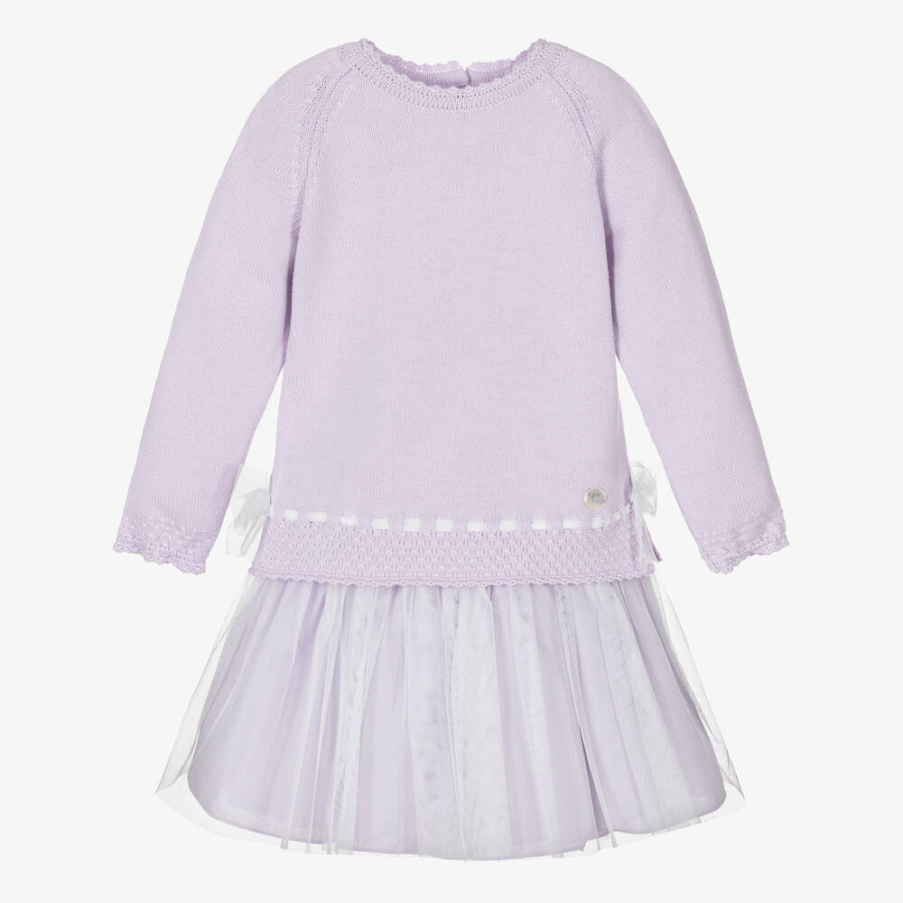 Artesanía Granlei - Girls Purple Tulle Skirt Set | Childrensalon