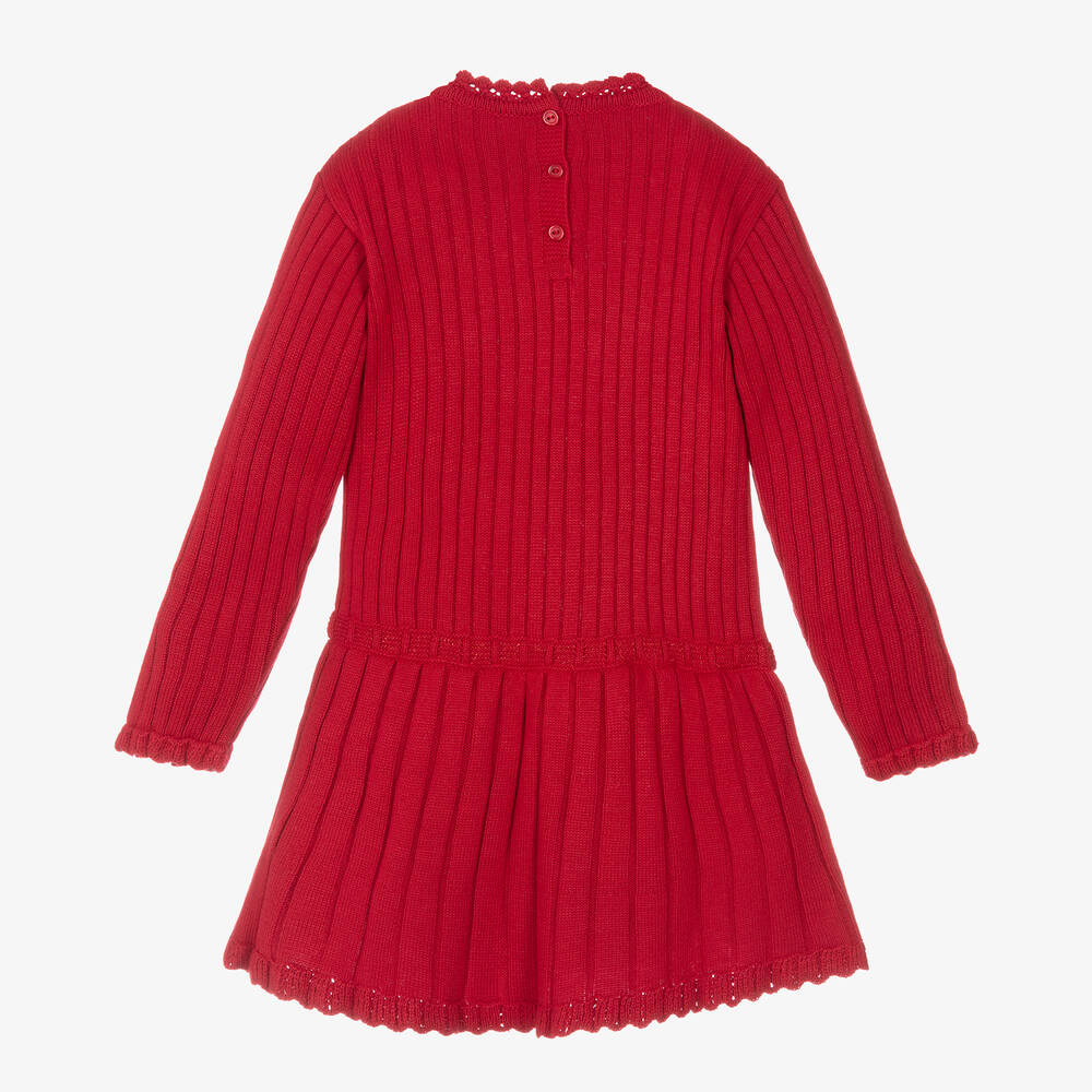 ارتيزانيا  غرانلي-فستان أكريليك محبوك لون أحمر | Childrensalon Outlet