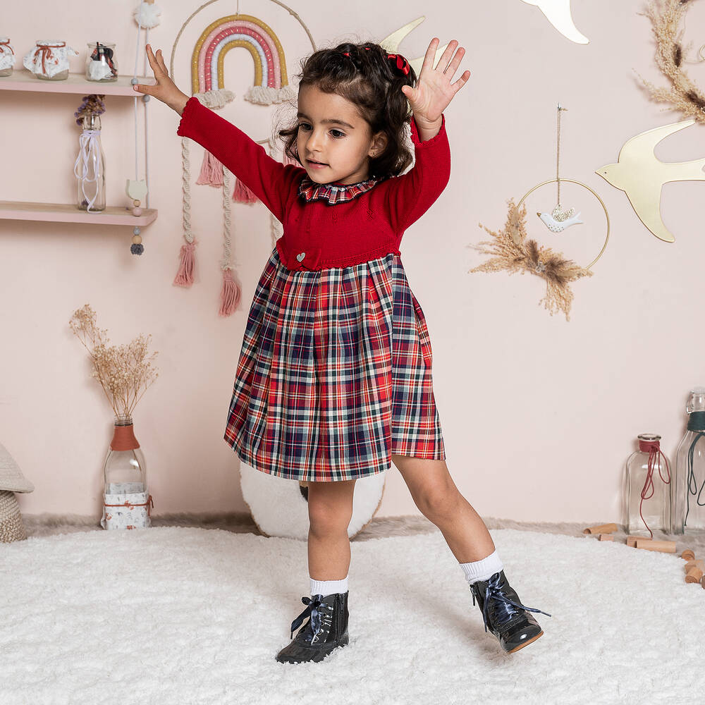 Girls red tartan clearance