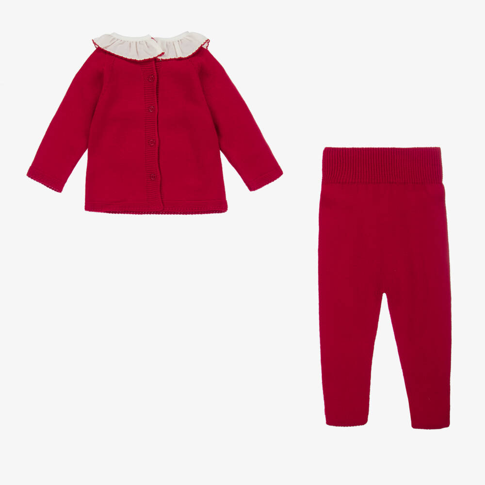 Artesanía Granlei-Girls Robin Two Piece Knit Babygrow | Childrensalon Outlet