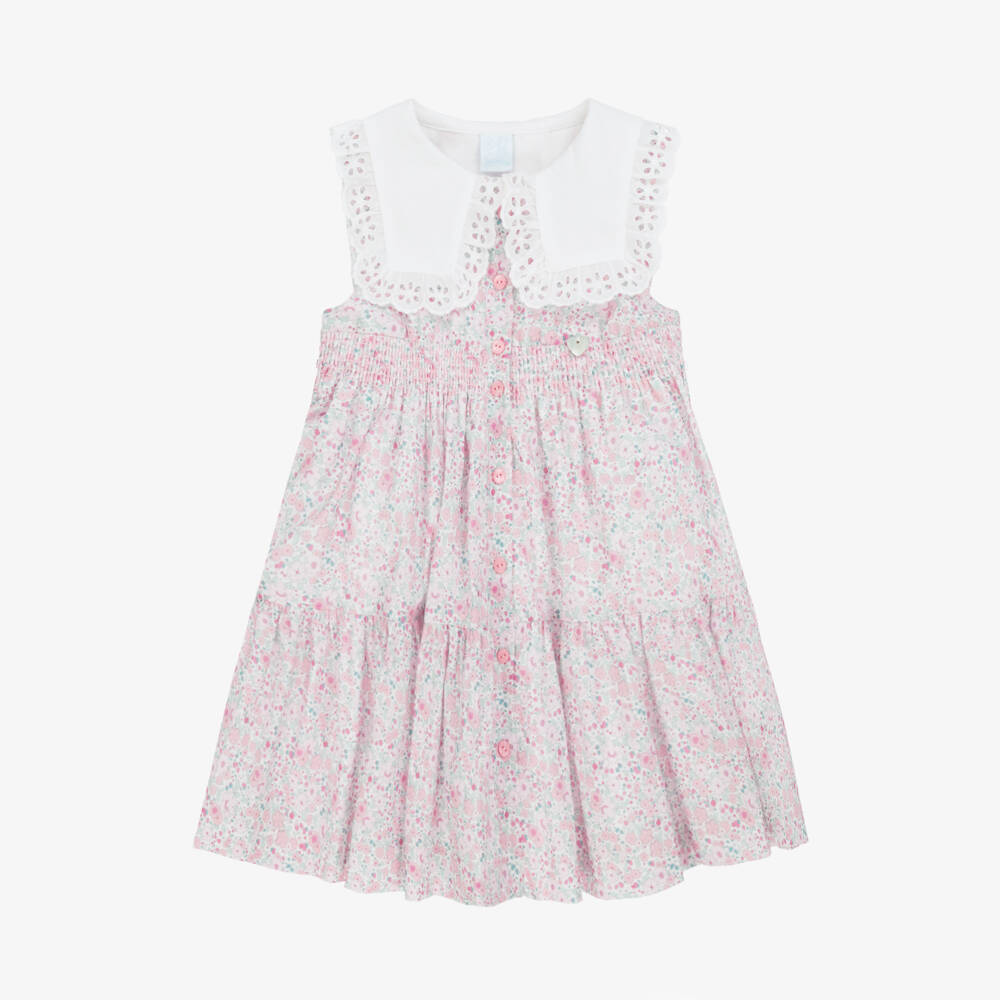 Artesanía Granlei-Платье из хлопка Rosy Bloom для девочек | Childrensalon Outlet