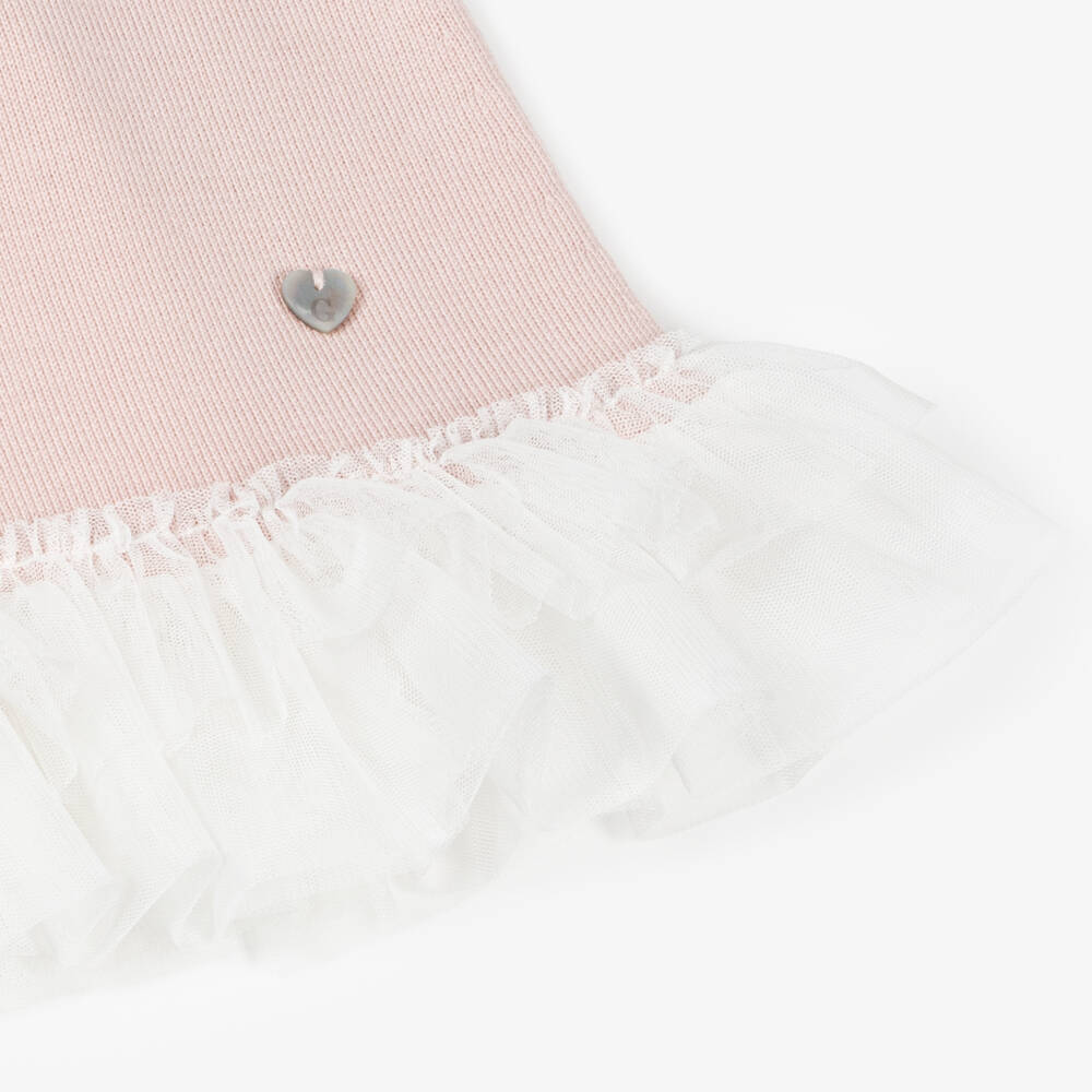 Artesanía Granlei-Girls Rosy Knit & Tulle Delight | Childrensalon Outlet