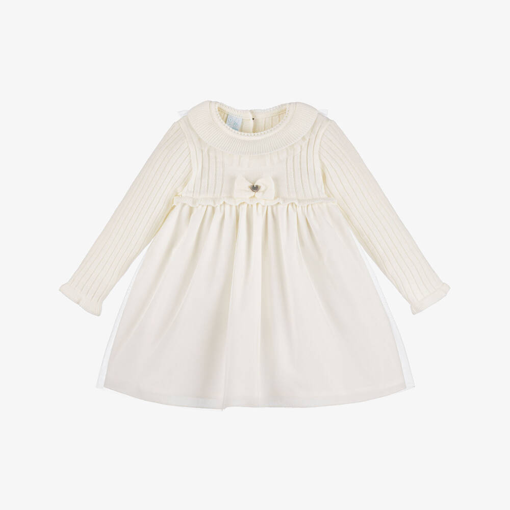 Artesanía Granlei-Girls Shimmer Knit Tulle Dress | Childrensalon Outlet