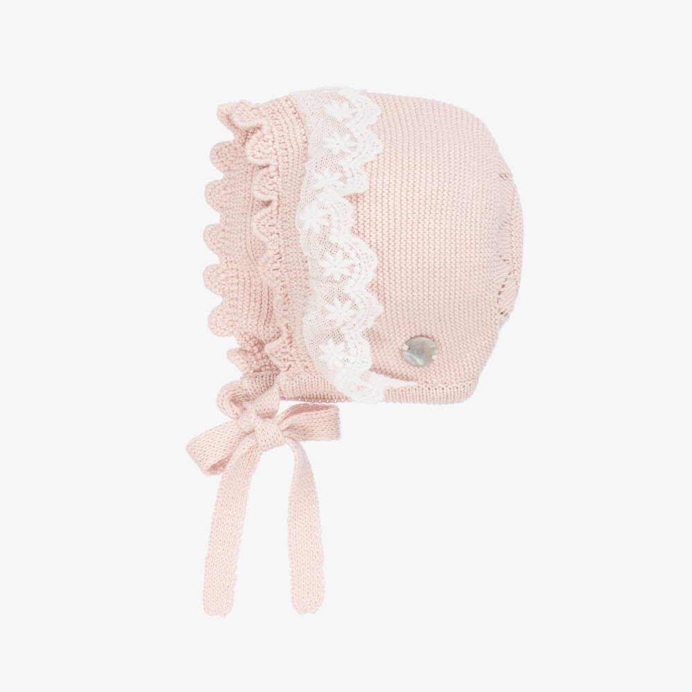 Artesanía Granlei-Girls Soft Pink Knit Ensemble | Childrensalon Outlet