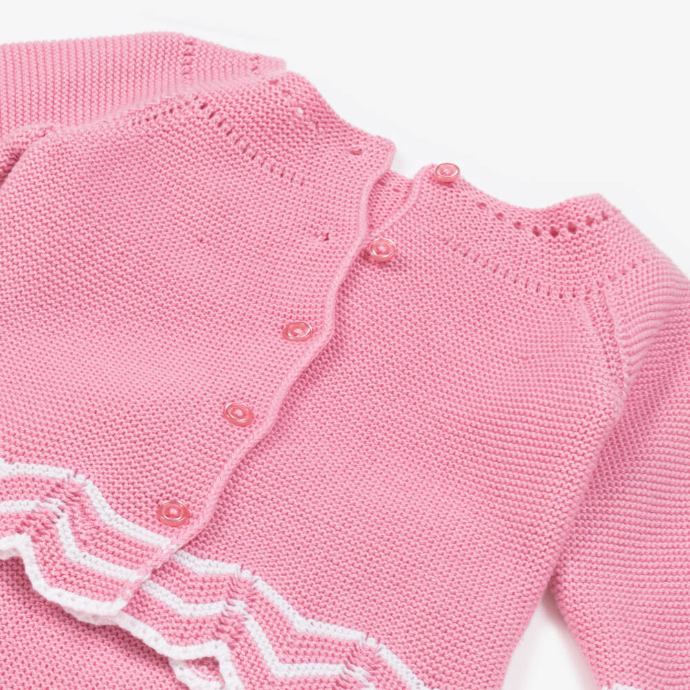 Artesanía Granlei-Girls Soft Rose Knit 2-Piece Set | Childrensalon Outlet