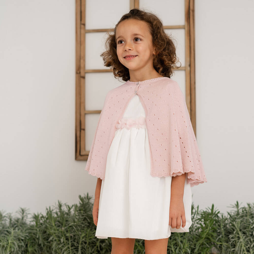 Artesanía Granlei-Мягкий розовый вязаный плед для девочек | Childrensalon Outlet