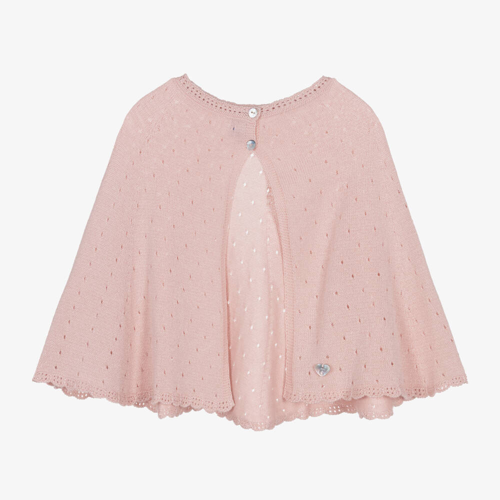 Artesanía Granlei-Girls Soft Rose Knit Wrap | Childrensalon Outlet
