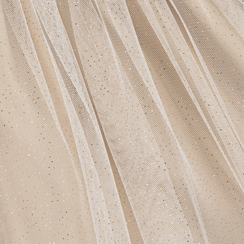 Artesanía Granlei-فستان تول لون بيج براق | Childrensalon Outlet