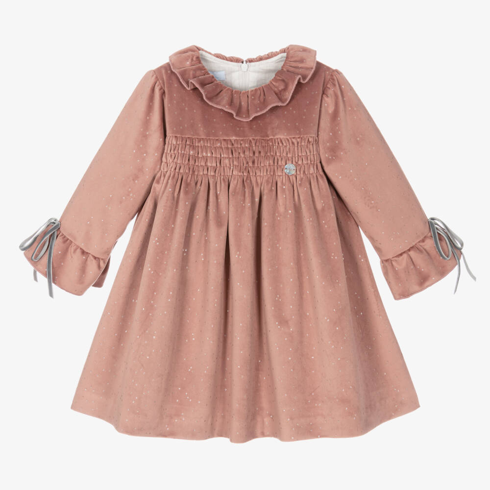 Artesanía Granlei-Girls Velvet Shimmer Party Dress | Childrensalon Outlet