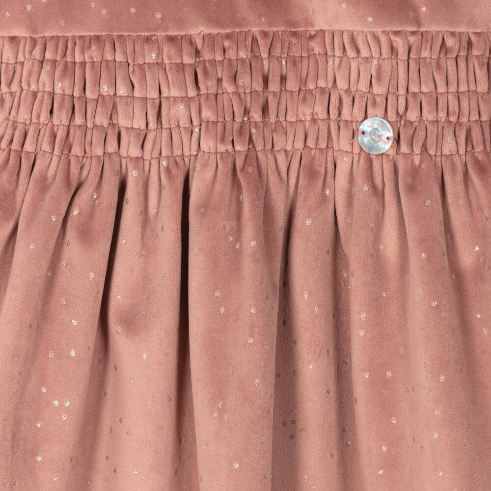 Artesanía Granlei-Girls Velvet Shimmer Party Dress | Childrensalon Outlet