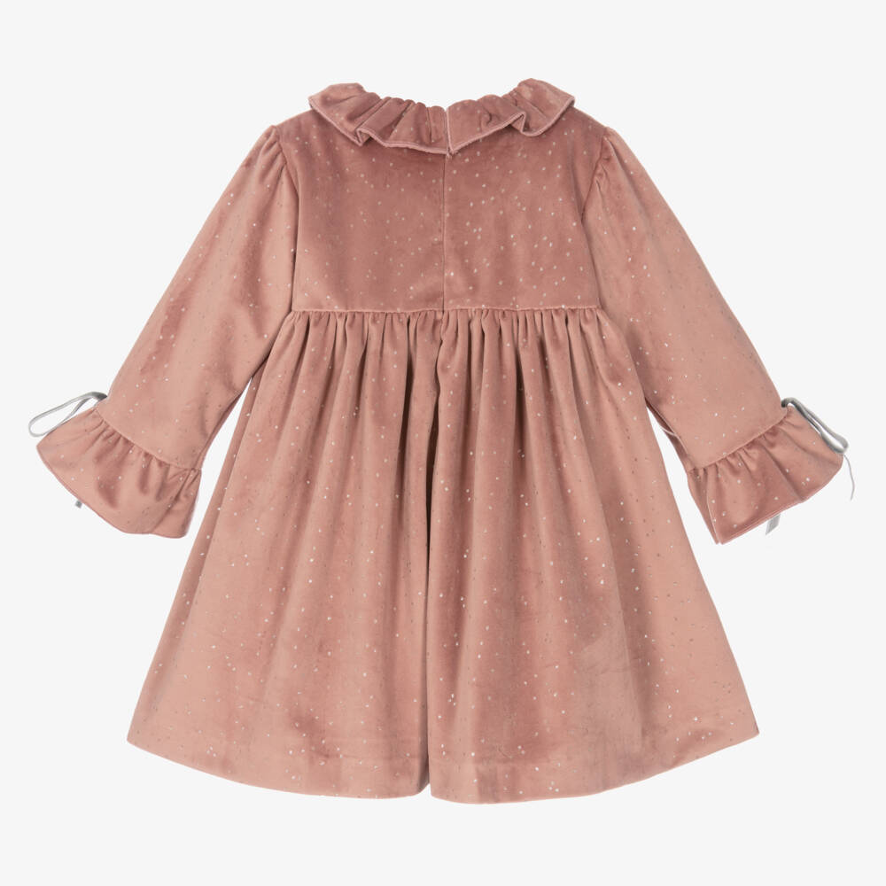 Artesanía Granlei-Girls Velvet Shimmer Party Dress | Childrensalon Outlet