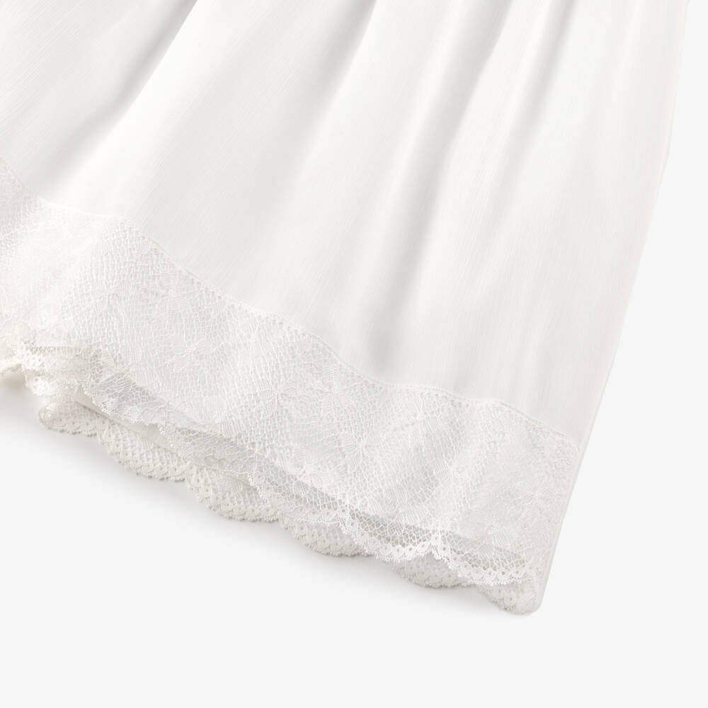 Artesanía Granlei-Girls' White Chiffon Ceremony Ensemble | Childrensalon Outlet