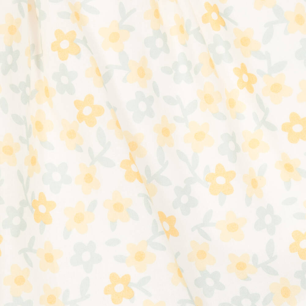 Artesanía Granlei-Girls Yellow Floral Knit Dress | Childrensalon Outlet