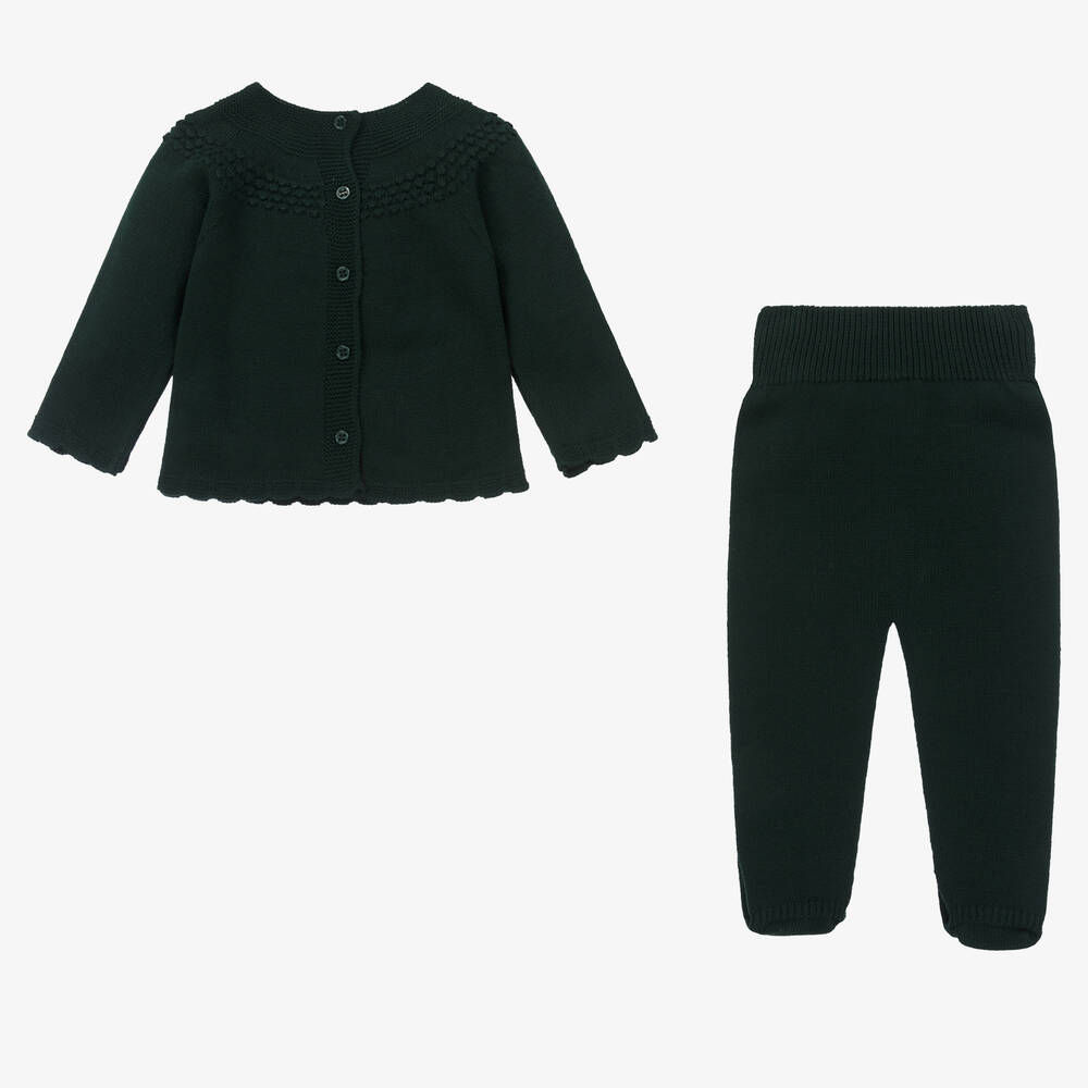 ارتيزانيا  غرانلي-أفرول بيبي غرو أكريليك محبوك لون أخضر - قطعتين | Childrensalon Outlet