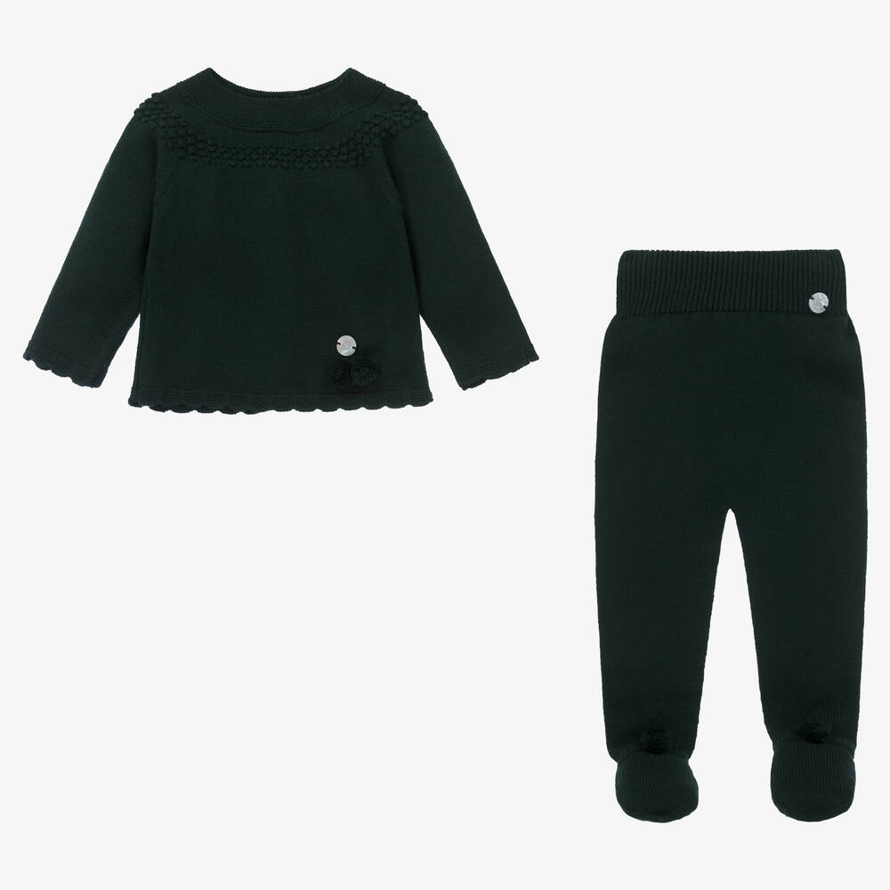 ارتيزانيا  غرانلي-أفرول بيبي غرو أكريليك محبوك لون أخضر - قطعتين | Childrensalon Outlet