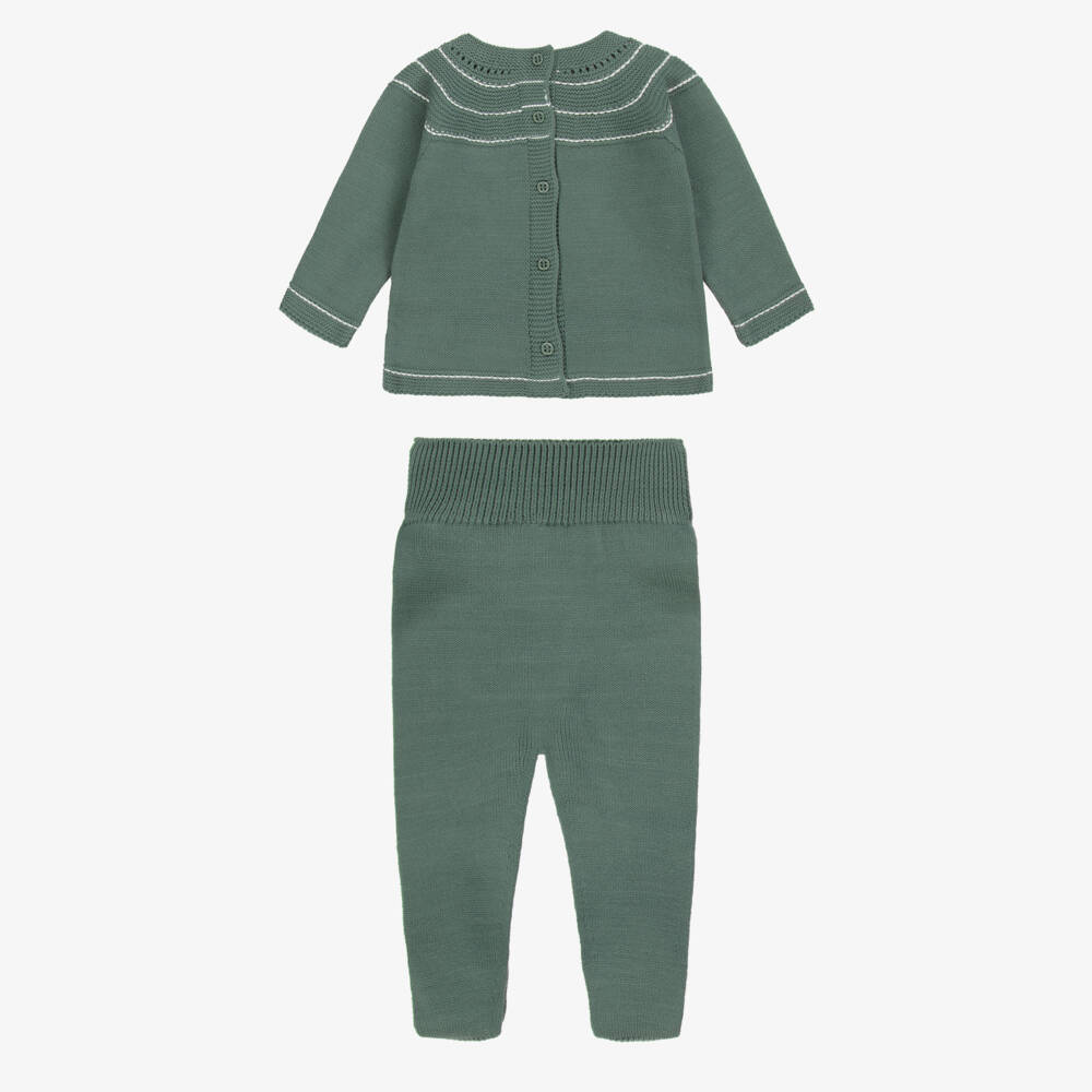 Artesanía Granlei-Зеленый вязаный комплект для малышей | Childrensalon Outlet
