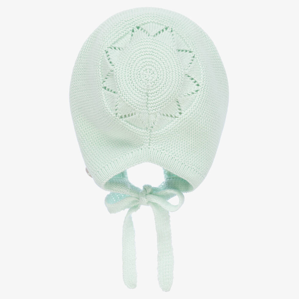 Artesanía Granlei-Зеленый вязаный чепчик для малышей | Childrensalon Outlet