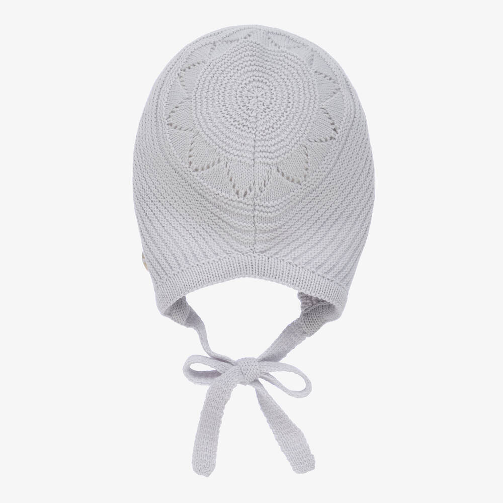 Artesanía Granlei-Серый вязаный чепчик для малышей | Childrensalon Outlet