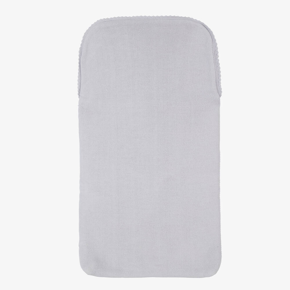 Artesanía Granlei-Grey Knitted Baby Nest (70cm) | Childrensalon Outlet