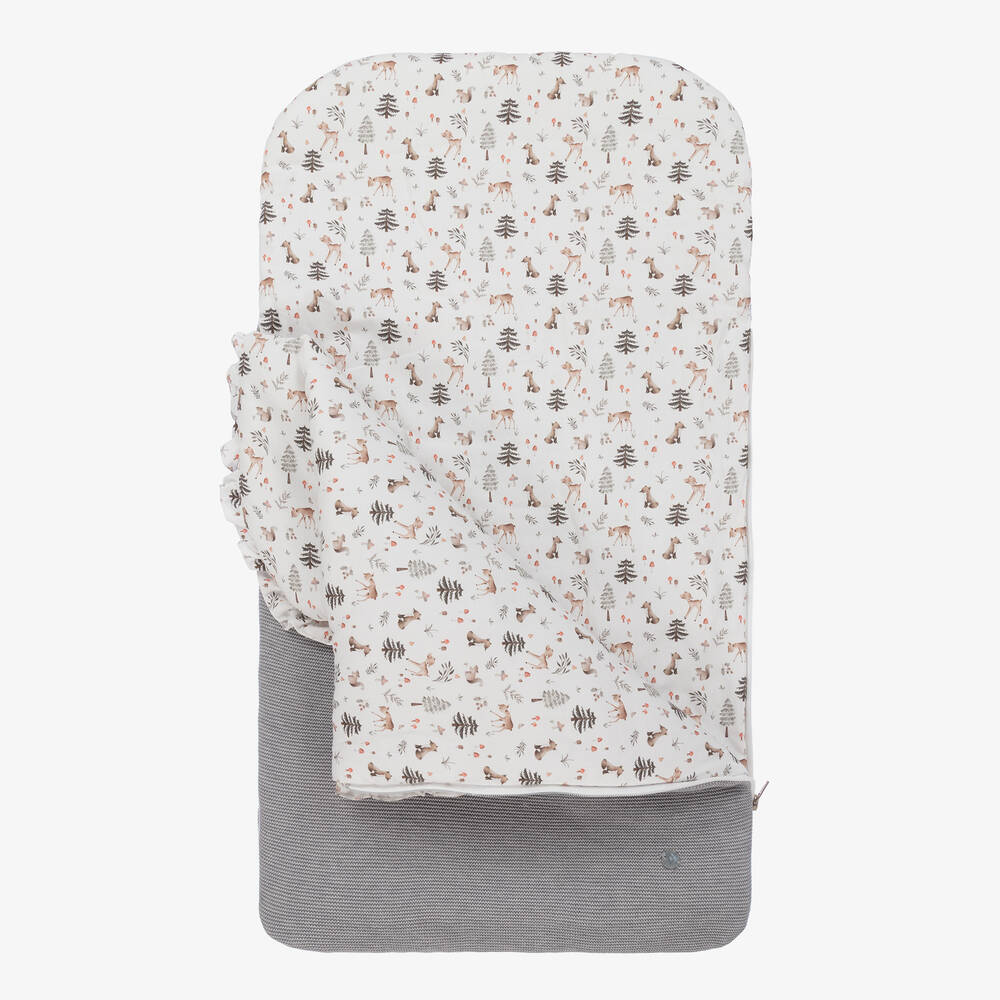 Artesanía Granlei-Grey Knitted Baby Nest (70cm) | Childrensalon Outlet