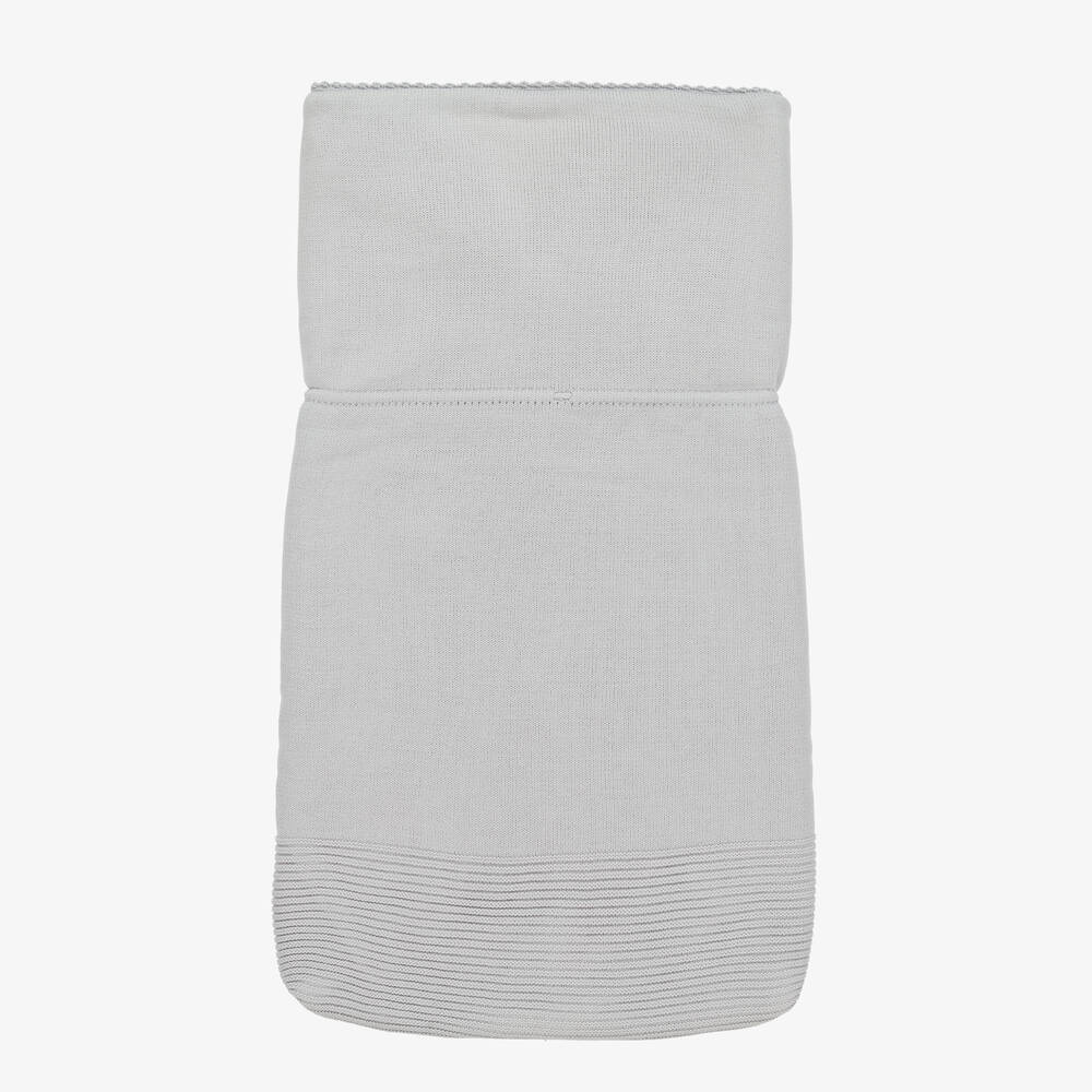Artesanía Granlei-Grey Knitted Baby Nest (72cm) | Childrensalon Outlet