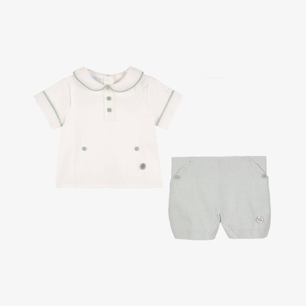 Artesanía Granlei-Ivory and Green Boys Classic Set | Childrensalon Outlet