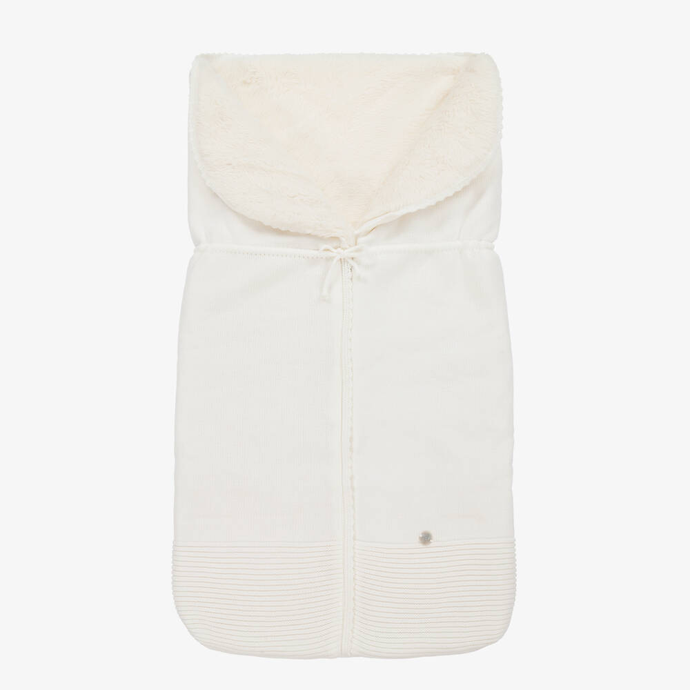Artesanía Granlei-Ivory Knitted Baby Nest (72cm) | Childrensalon Outlet