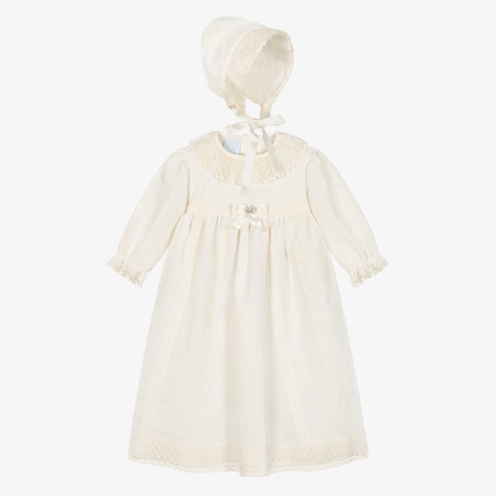 Artesanía Granlei - Ensemble robe de cérémonie ivoire | Childrensalon