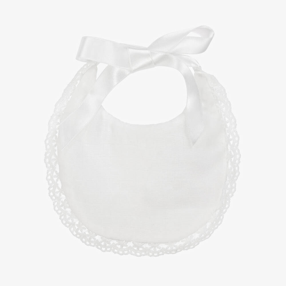 Artesanía Granlei-مريلة بيبي من الدانتيل العاجي النقي | Childrensalon Outlet