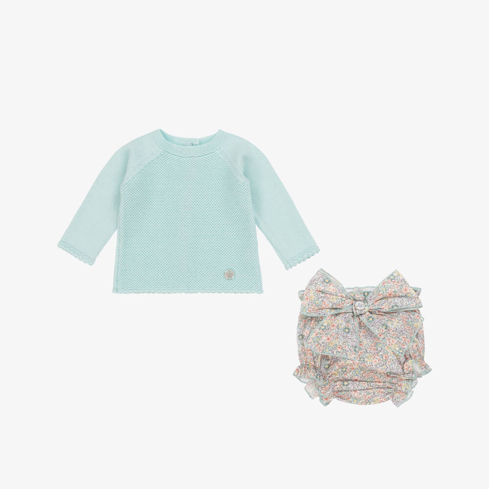 Artesanía Granlei-Little Ladies Mint Blossom Ensemble | Childrensalon Outlet
