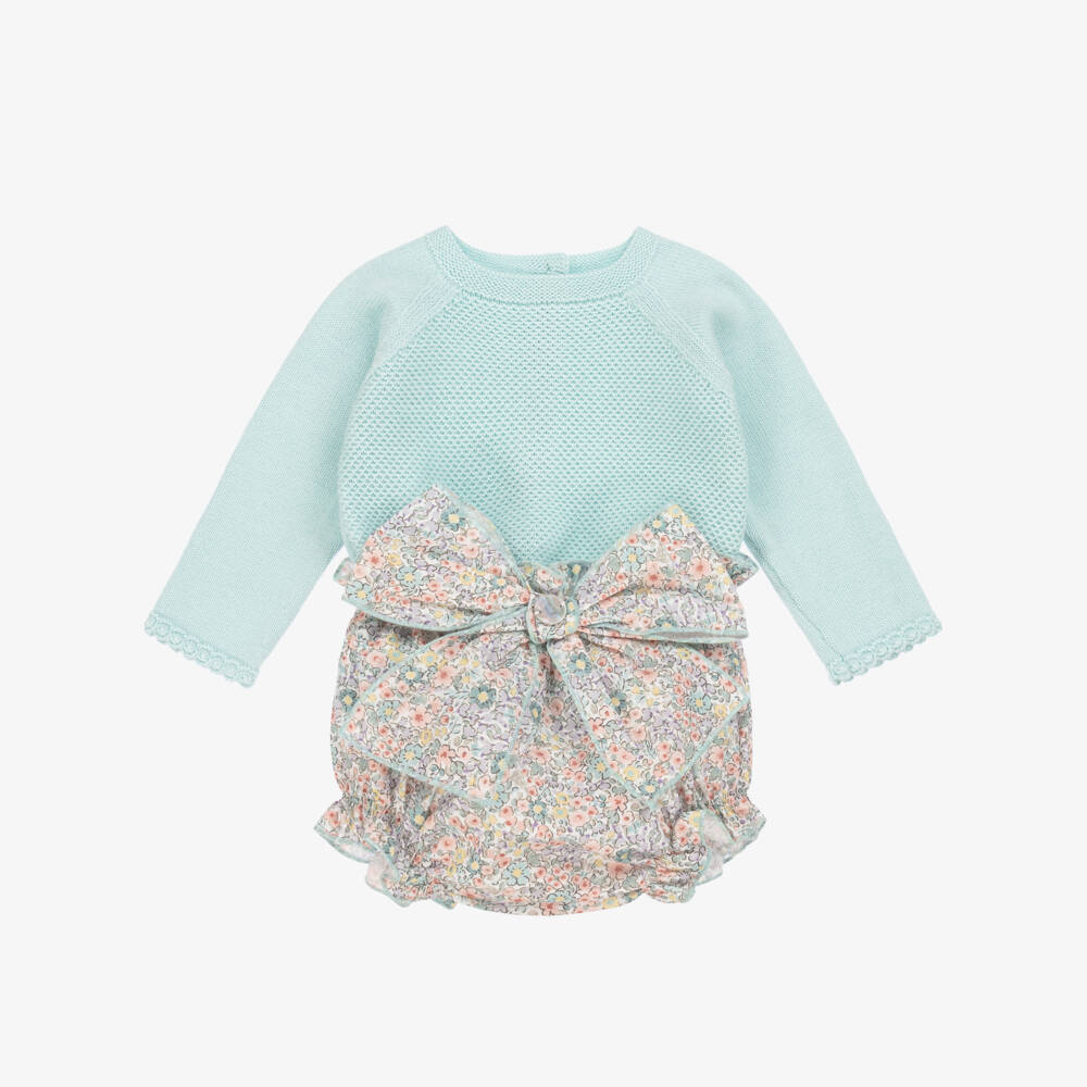 Artesanía Granlei-Little Ladies Mint Blossom Ensemble | Childrensalon Outlet