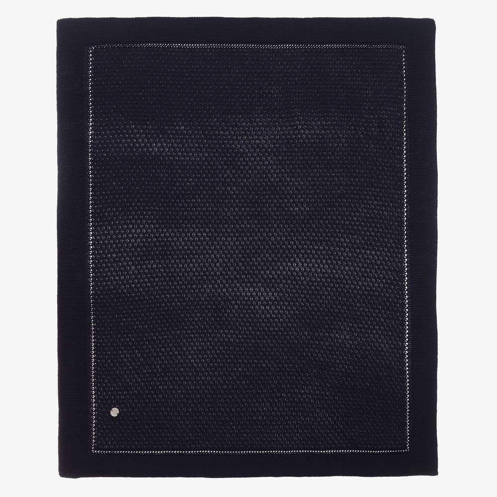 Artesanía Granlei - Синее трикотажное одеяло (85см) | Childrensalon