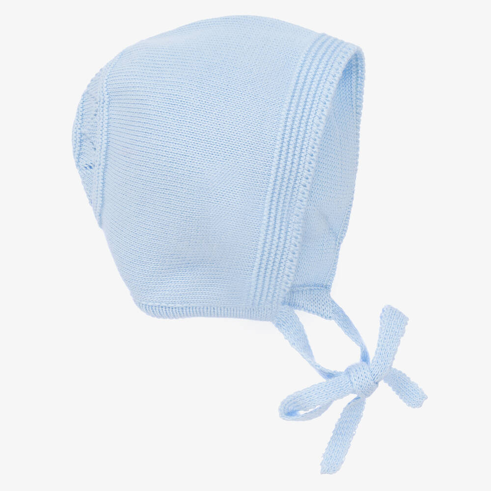 Artesanía Granlei - Bonnet bleu ciel en maille bébé | Childrensalon