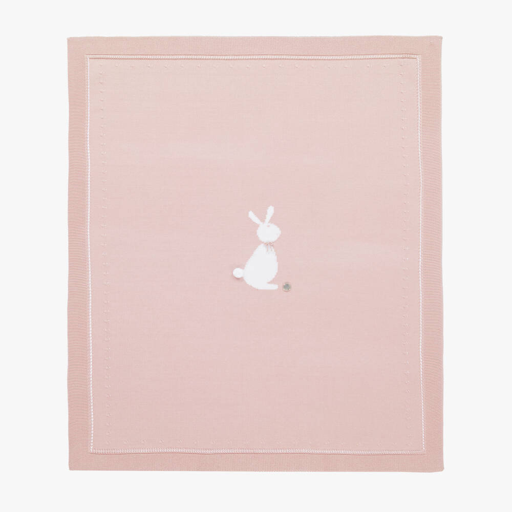 Artesanía Granlei-Pink Bunny Baby Blanket (82cm) | Childrensalon Outlet