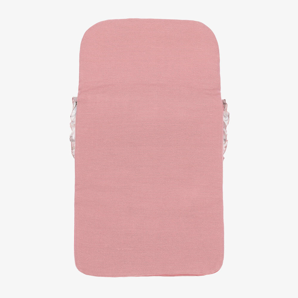 Artesanía Granlei-Розовый трикотажный конверт с цветами (73см) | Childrensalon Outlet