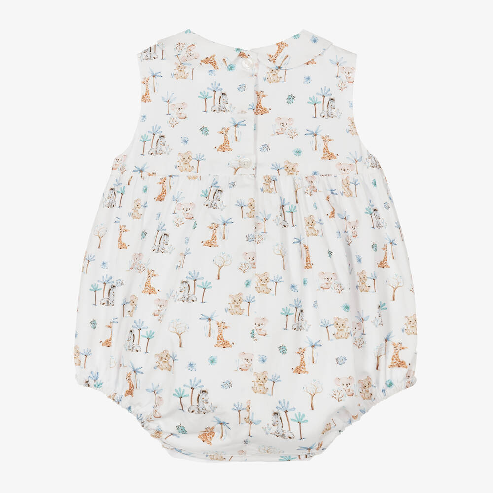 Artesanía Granlei-White Cotton Animal Print Shortie | Childrensalon Outlet